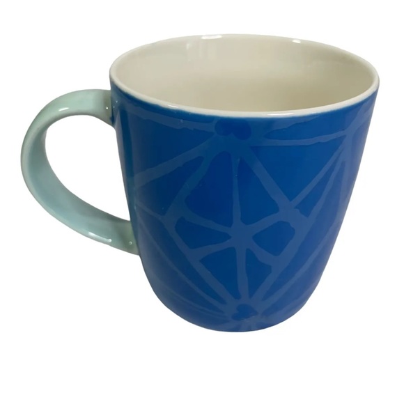 Starbucks Mug Blue 2022 Siren Mermaid Logo Hearts Starburst Design - Picture 2 of 4